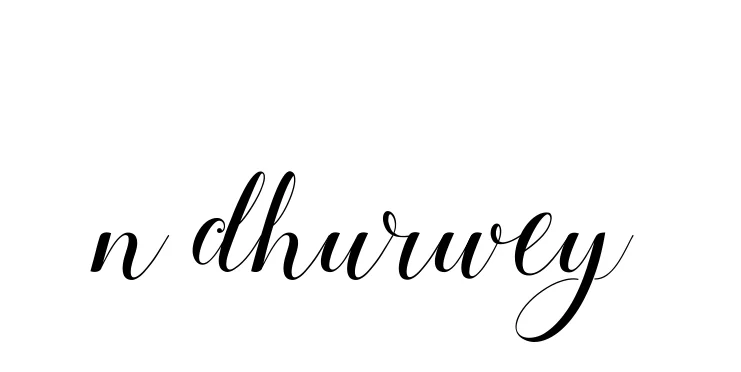 Handwritten Signature for N-dhurwey - Style 144 Online