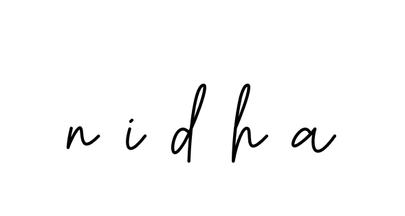 N-i-d-h-a signature