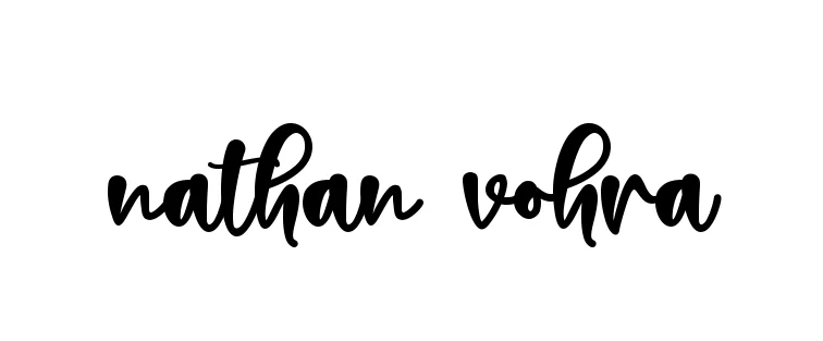 Handwritten Signature for Nathan-vohra - Style 136 Online