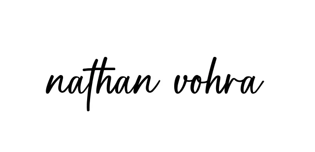 Handwritten Signature for Nathan-vohra - Style 142 Online