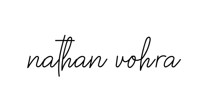 Handwritten Signature for Nathan-vohra - Style 145 Online