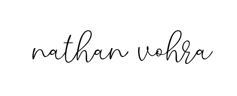 Handwritten Signature for Nathan-vohra - Style 147 Online