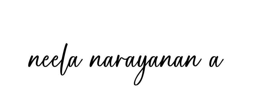 Handwritten Signature for Neela-narayanan-a - Style 142 Online