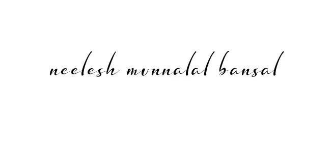 Handwritten Signature for Neelesh-munnalal-bansal - Style 132 Online