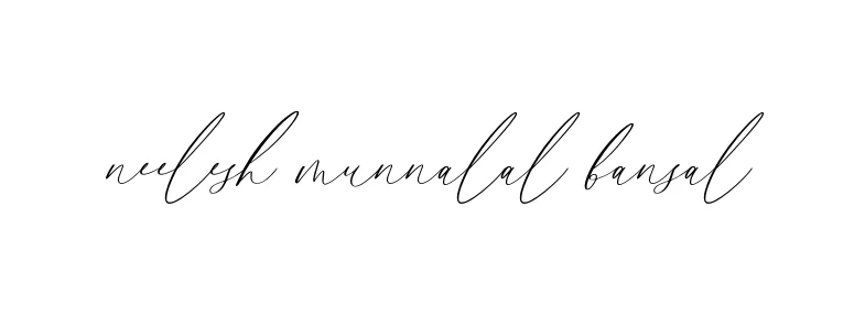 Handwritten Signature for Neelesh-munnalal-bansal - Style 134 Online