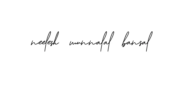 Handwritten Signature for Neelesh-munnalal-bansal - Style 139 Online