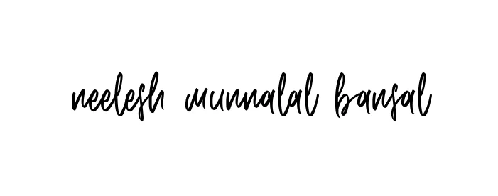 Handwritten Signature for Neelesh-munnalal-bansal - Style 143 Online