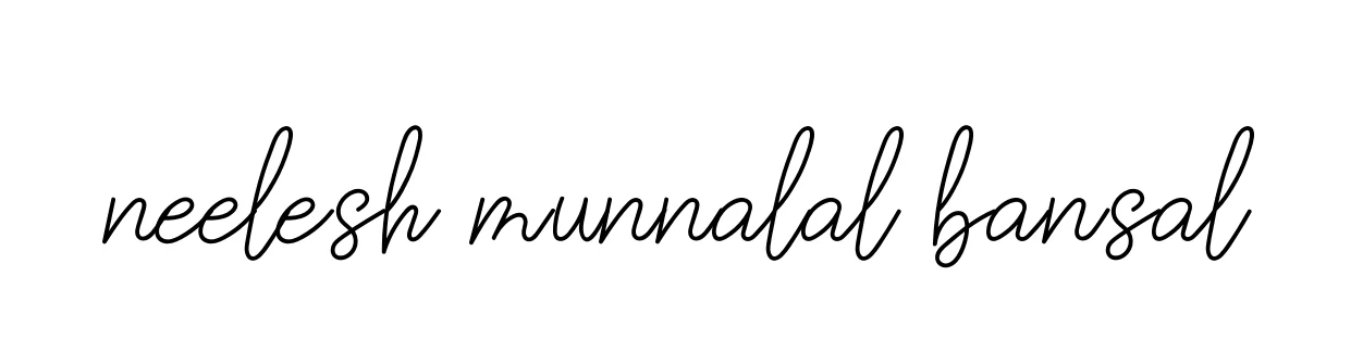 Handwritten Signature for Neelesh-munnalal-bansal - Style 145 Online
