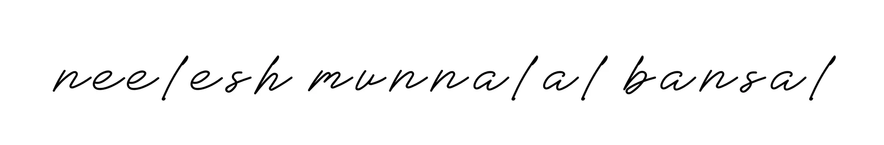 Handwritten Signature for Neelesh-munnalal-bansal - Style 152 Online