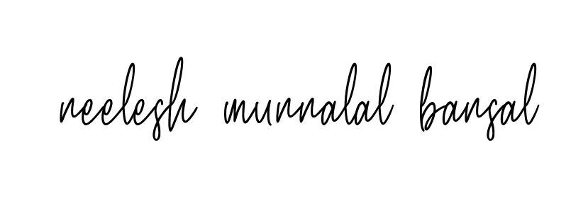 Handwritten Signature for Neelesh-munnalal-bansal - Style 154 Online