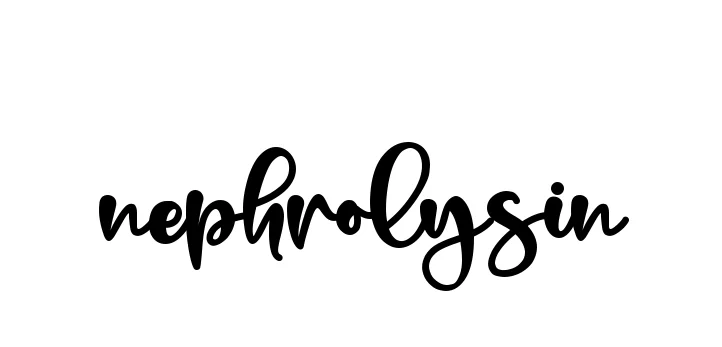 Handwritten Signature for Nephrolysin - Style 136 Online