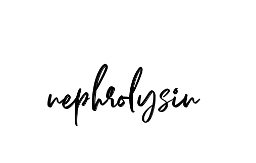 Handwritten Signature for Nephrolysin - Style 141 Online
