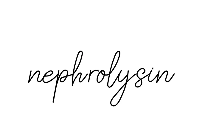 Handwritten Signature for Nephrolysin - Style 145 Online