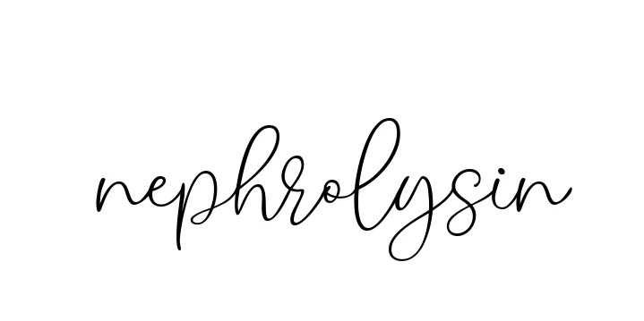 Handwritten Signature for Nephrolysin - Style 147 Online
