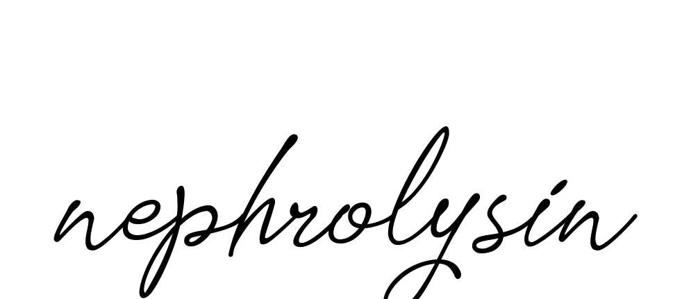 Handwritten Signature for Nephrolysin - Style 151 Online