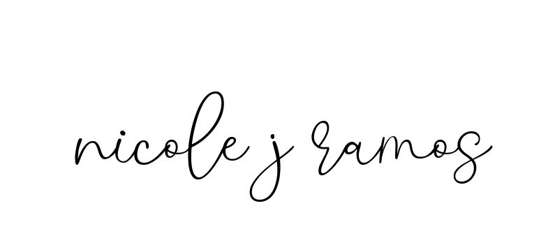 Handwritten Signature for Nicole-j-ramos - Style 147 Online