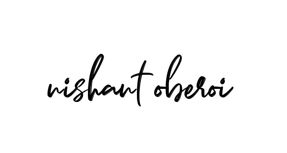 Handwritten Signature for Nishant-oberoi - Style 141 Online