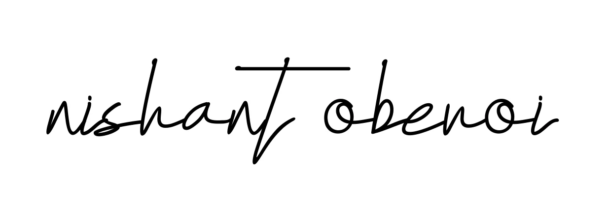 Handwritten Signature for Nishant-oberoi - Style 155 Online