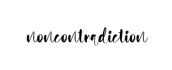 Noncontradiction signature