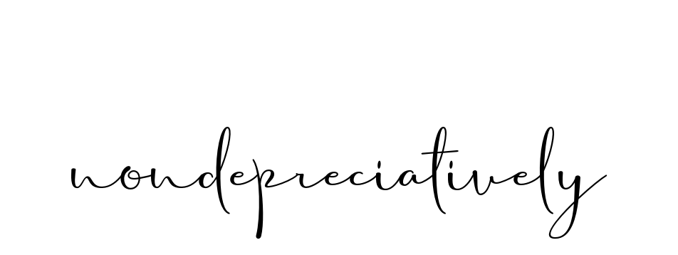 Nondepreciatively signature