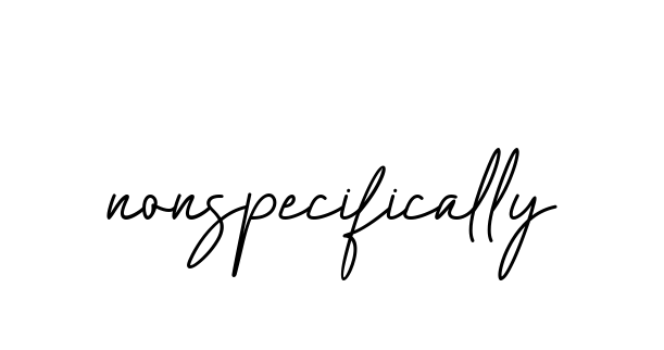 Nonspecifically signature