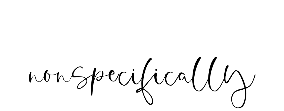 Nonspecifically signature