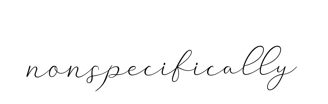 Nonspecifically signature