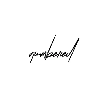 Handwritten Signature for Numbered - Style 133 Online