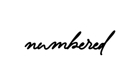 Handwritten Signature for Numbered - Style 137 Online