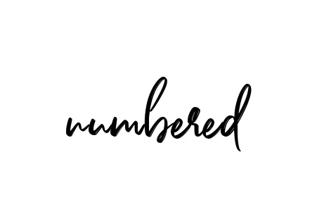 Handwritten Signature for Numbered - Style 141 Online