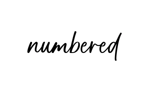 Handwritten Signature for Numbered - Style 142 Online