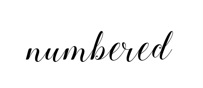 Handwritten Signature for Numbered - Style 144 Online