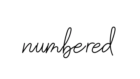Handwritten Signature for Numbered - Style 145 Online
