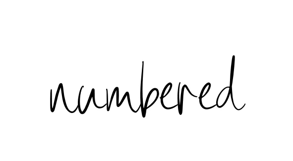 Handwritten Signature for Numbered - Style 146 Online
