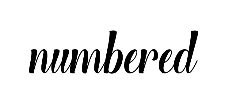 Handwritten Signature for Numbered - Style 148 Online