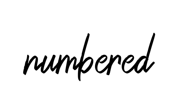 Handwritten Signature for Numbered - Style 149 Online