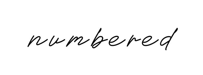 Handwritten Signature for Numbered - Style 152 Online