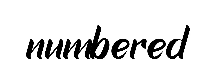 Handwritten Signature for Numbered - Style 153 Online