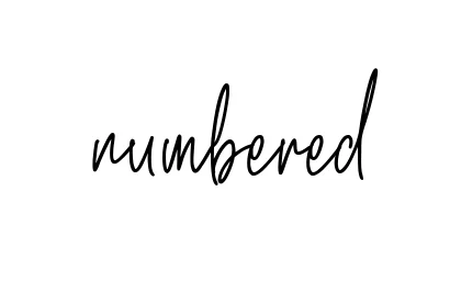 Handwritten Signature for Numbered - Style 154 Online