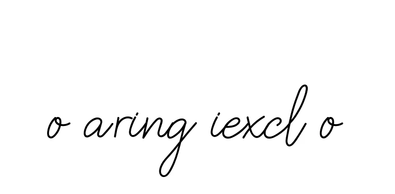 Handwritten Signature for O-aring-iexcl-o - Style 145 Online