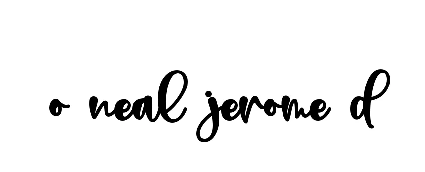 Handwritten Signature for O-neal-jerome-d - Style 136 Online