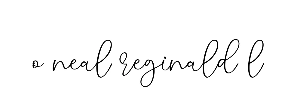 Handwritten Signature for O-neal-reginald-l - Style 147 Online