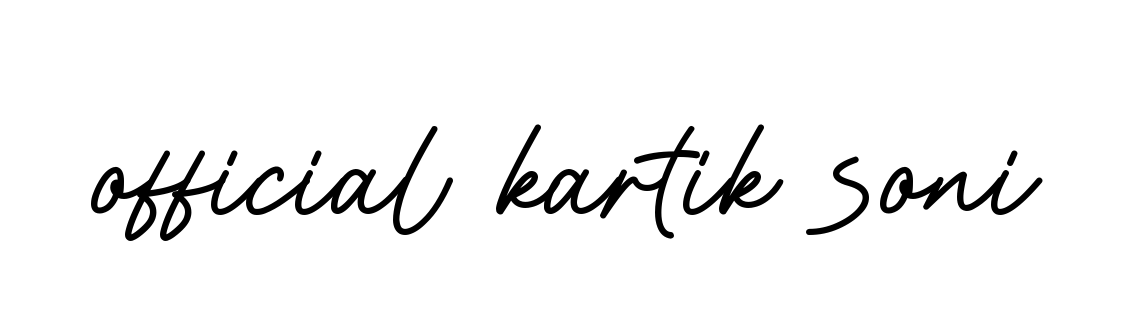 Official-kartik-soni signature
