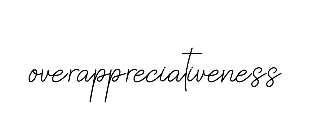 Handwritten Signature for Overappreciativeness - Style 145 Online