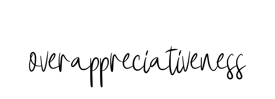 Handwritten Signature for Overappreciativeness - Style 146 Online