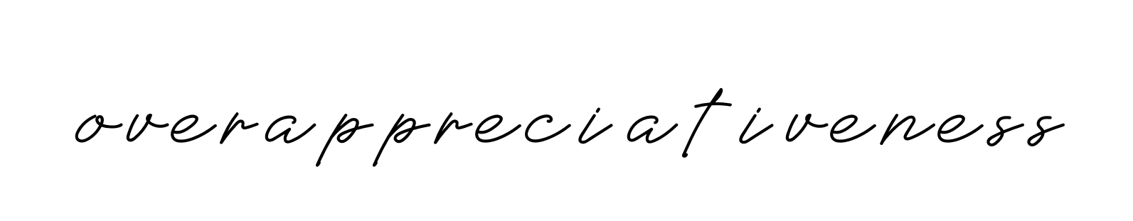 Handwritten Signature for Overappreciativeness - Style 152 Online