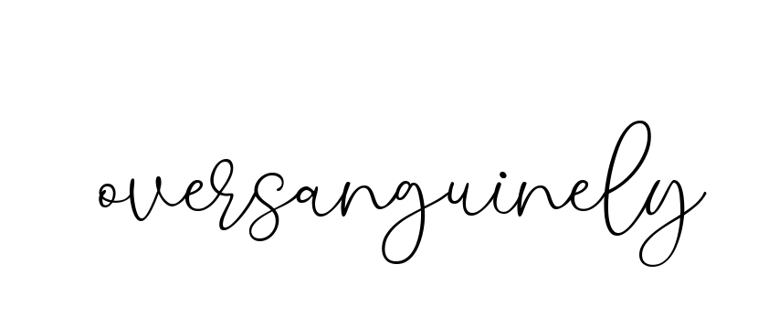 Handwritten Signature for Oversanguinely - Style 147 Online