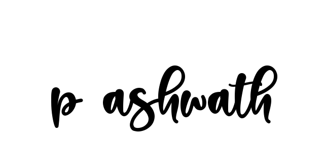 Handwritten Signature for P-ashwath - Style 136 Online
