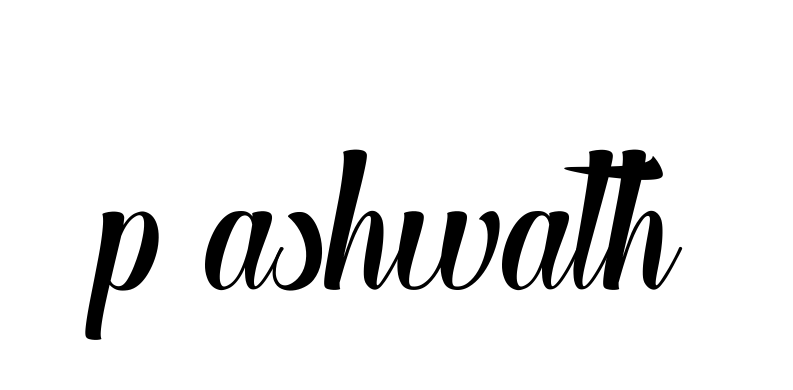 Handwritten Signature for P-ashwath - Style 148 Online