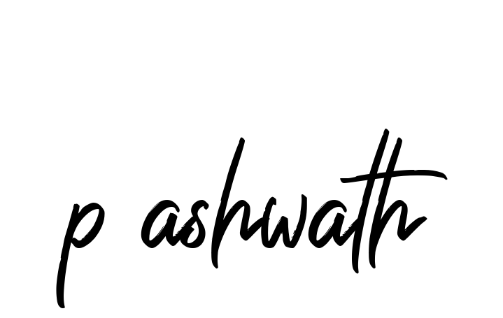 Handwritten Signature for P-ashwath - Style 149 Online